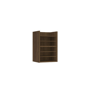 PL1022VHO VERTICAL HUTCH ORGANIZER- Modern Walnut