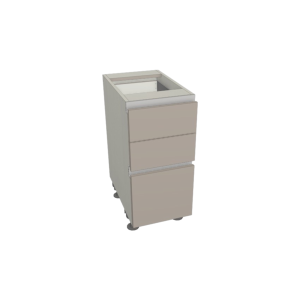 Capri Gola Base 3 Drawers 15" x 34.5" x 23.75"