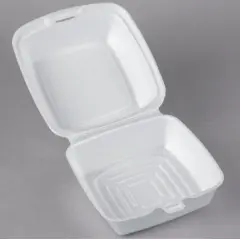60HT1 6" HINGED FOAM CONTAINER 500/CS     5 7/8 X 6 X 3