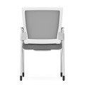 Propel Guest Chair - White Mesh Back with Grey Seat