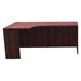 PL181L 66" PORKCHOP CREDENZA-LEFT- Mahogany
