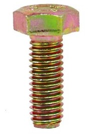 M18 - 2.5 X 50MM DIN 933 FT HEX HEAD CAP SCREW 10.9 ZINC YELLOW
