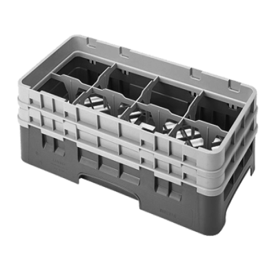 Cambro 8HS434186 Camrack Glass Rack with 2 Extenders