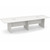 12' Classic Boat Shape Conference Table with Panel Base - White Top, Silver Birch Base