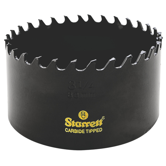 STARRETT CT314 3-1/4'' (83mm) Triple Chip Tungsten Carbide Hole Saw