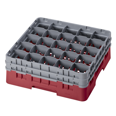 Cambro 25S534416 Camrack Glass Rack with 2 Extenders 