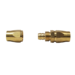 Polyurethane Brass Hose Splicer (3/8 Barb, 3/8" Barb) Bulk Packed