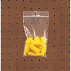 2 X 3"  4 MIL RECLOSABLE POLY BAGS W/HANG HOLE 1000/CS   PB7021