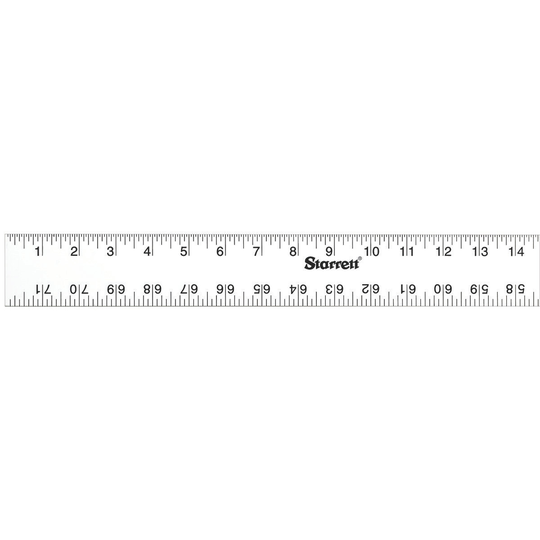 STARRETT ASE-72 Straight Edge Aluminum Rule - 72'' English