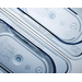 Araven 74011 GN 1/9 h.100mm / 4" Blue Gastronorm Food Pan, 0.9 L