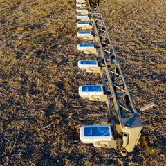 Trimble WeedSeeker 2 Weed Killer Spray Sensors in a Row
