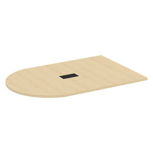 PL138T HALF RACE TRACK SHAPE 72x47 TOP- MAPLE