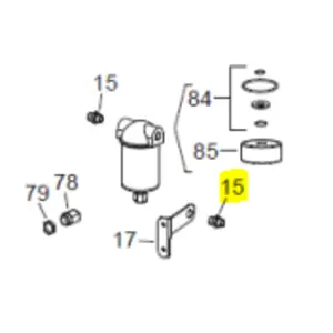 Veloci Heater Replacement Iron fitting 1/4"M - 1/4"M