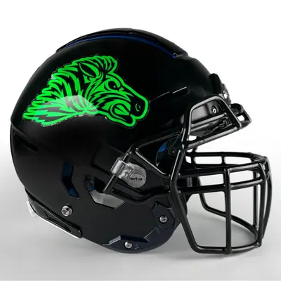 Mascot Football Helmet Decals