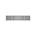PL2044OH 71" WALL MOUNT OPEN HUTCH- WHITE
