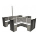 WEBBTYP14 - 53"H, 4-Pod, 6' x 6' Webb Typical - powered
