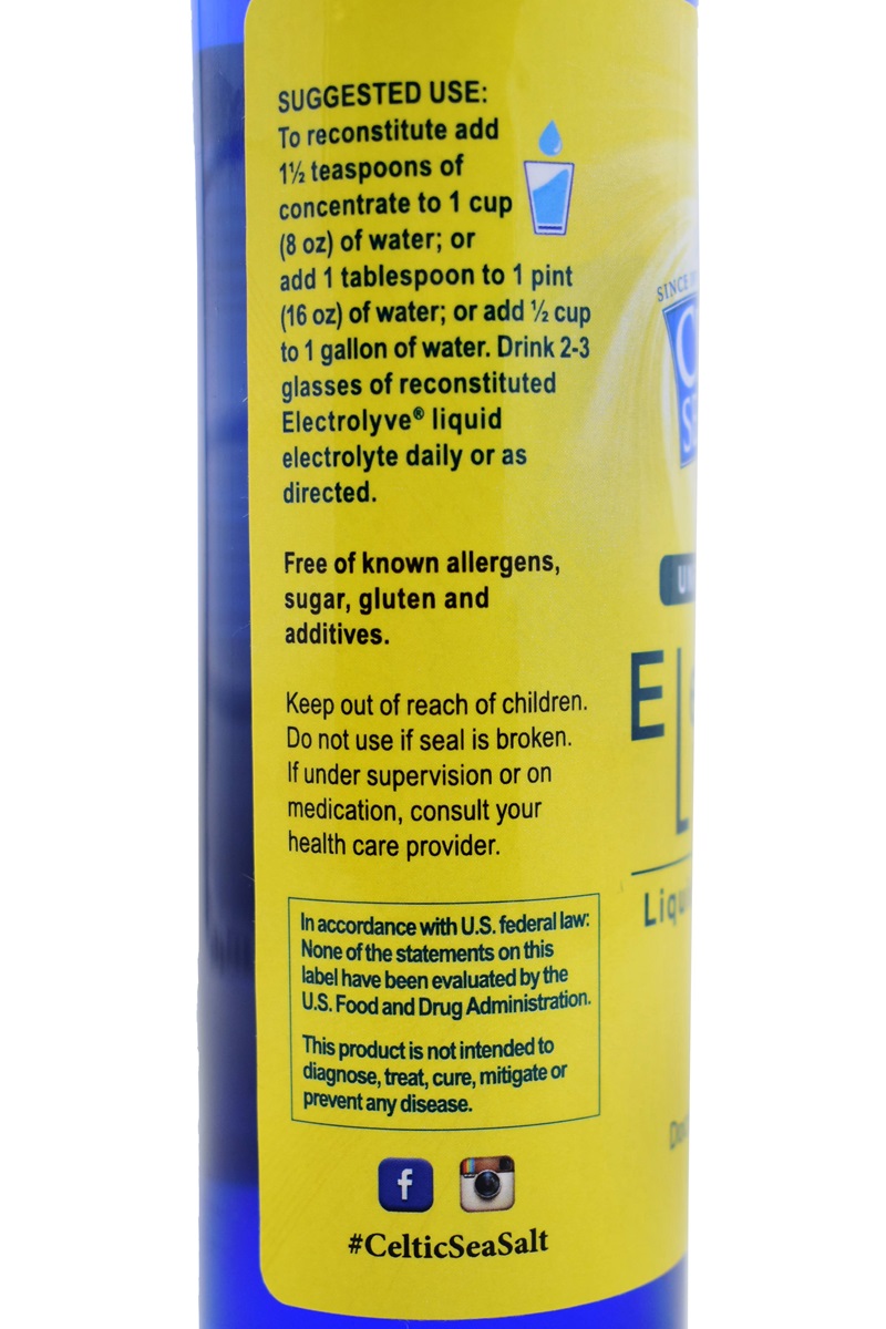 Selina Naturally Celtic Sea Salt® ElectroLyve® Liquid (8 oz)