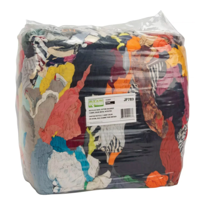 Wiping Rags - Recycled Cotton - Mixed Colours - 25 lb