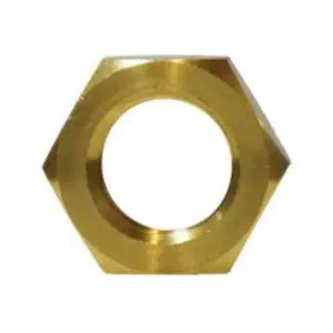 Hex Locknut, 1/4-in NPSL, Brass