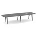 SIGBS4238N-WOOD - 12 ft. Boat Shape Signature Conference Table With Wood VA Legs