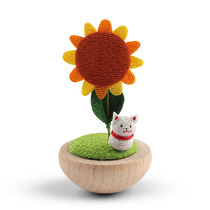 Figurine Sunflower & Cat