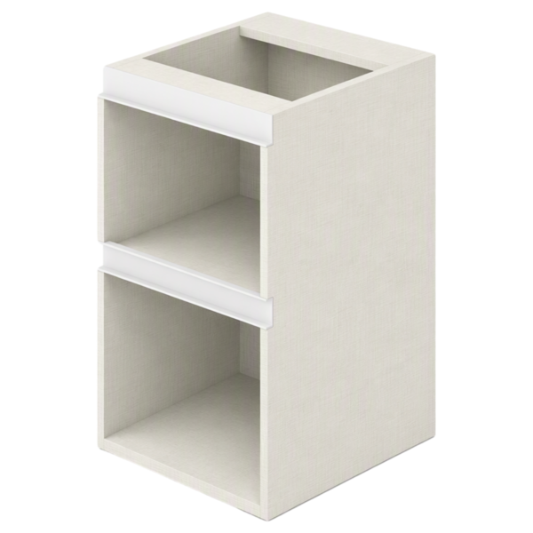 Capri Gola Vanity 2 Drawer Base Floating 24"x 21"x 25.5"