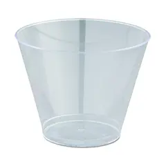 9 OZ CLEAR PLASTIC TUMBLER COLD CUP 500/CS   T9S