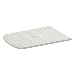 PL637THALF- 47" x 60" ARENA 1/2 TABLE TOP W/GROMMET- Silver Birch
