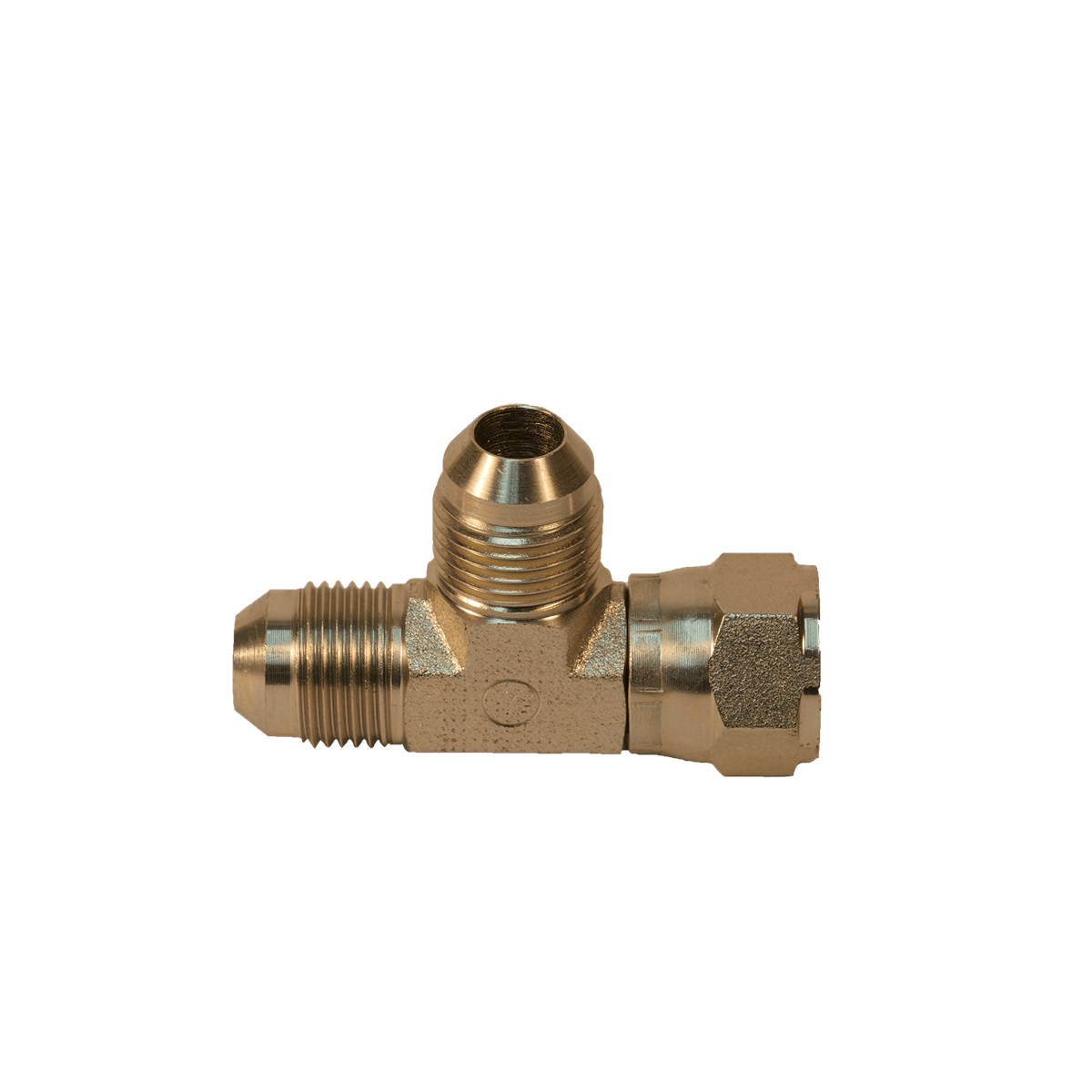 CCI Hydraulic Brass Hose Adapter, Tee Fitting Shape