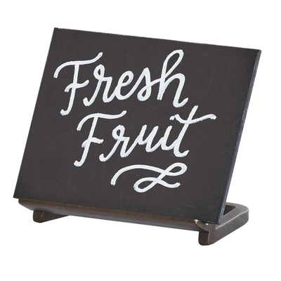 Cal-Mil 3919-43-84 4"W x 3"H write on area Sierra Chalkboard Sign