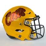 Ghost Finish Chrome Football Helmet Decals