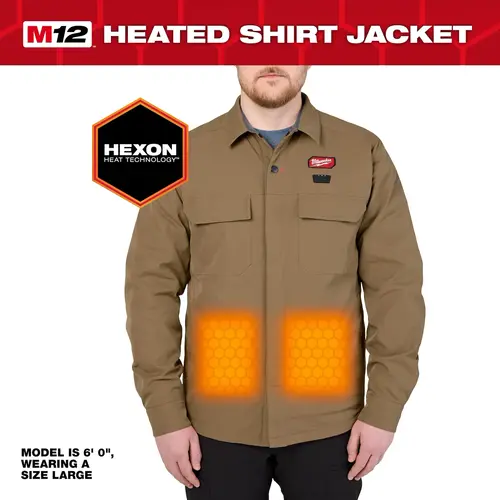 MILWAUKEE M103 - M12™ Shirt Jacket - Khaki