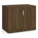 PL113 35"W DOUBLE DOOR CABINET- Modern Walnut