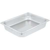 Vollrath 30220 Super Pan 20 Ga SS 1/2 Size Food Pan, 2-1/2"D