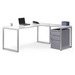 PLTLEG-LP-24 24" LOOP METAL LEG - Silver