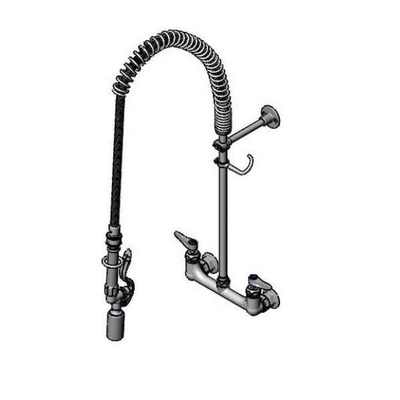 T&S Brass B-0133-CR-BC-SW EasyInstall Pre-Rinse Unit 8" Wall Mount