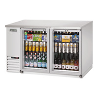 Everest EBB59G-SS Back Bar Cooler Cabinet 2 Glass Doors, 115v, NSF - 20 cu. ft.