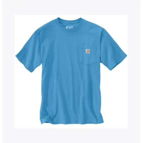 CARHARTT K87 - Workwear Short Sleeve T-Shirt - Tranquil Blue