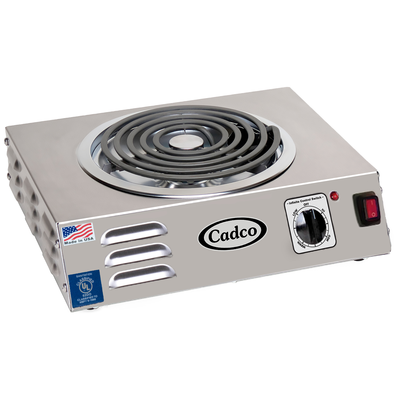 Cadco CSR-3T Portable Single Hi-Power Hot Plate Countertop