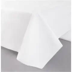54 X 108" 3 PLY WHITE POLY LINED TISSUE TABLE COVER, 25/CS   63.014