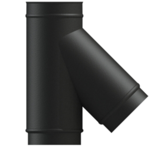 150mm VT 45 Degree Tee Matt Black