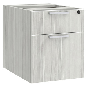 PL107 BOX/FILE HANGING PEDESTAL - Silver Birch