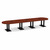 16' Classic Racetrack Conference Table with Palmer Base - Cherry Top, Black Base