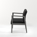 1800 WELLINGTON WOOD GUEST CHAIR - Black and Gray