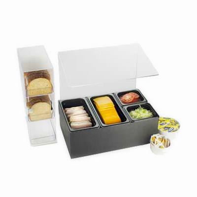 Cal-Mil 1102 20-1/2"W x 12-3/4"D x 19-3/4"H Classic Salsa/Condiment Bar Set