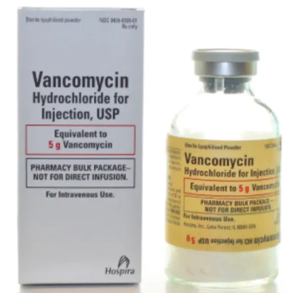  Vancomycin 5gm, 1 Vial NDC 00409650901