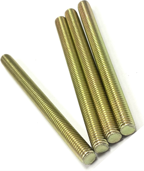 5/8" - 11 X 36" FULLY THREADED STRAIGHT ROD SAE J429 GR 8 ZINC TRIVALENT YELLOW