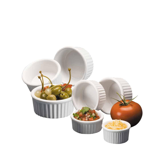 Ceramekins With Ribbed Sides