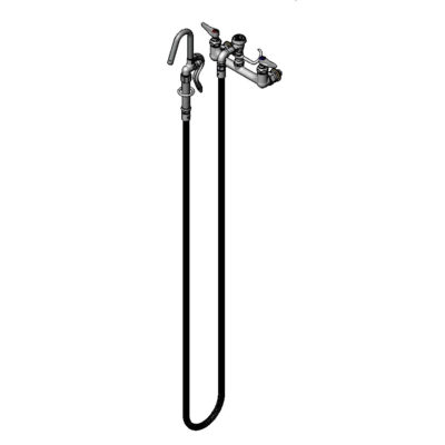 T&S Brass B-0610-CC-H108 Pot & Kettle Filler Faucet Wall Mount