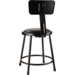 NPS 6418B-10 NPS® 18" Heavy Duty Vinyl Padded Steel Stool with B